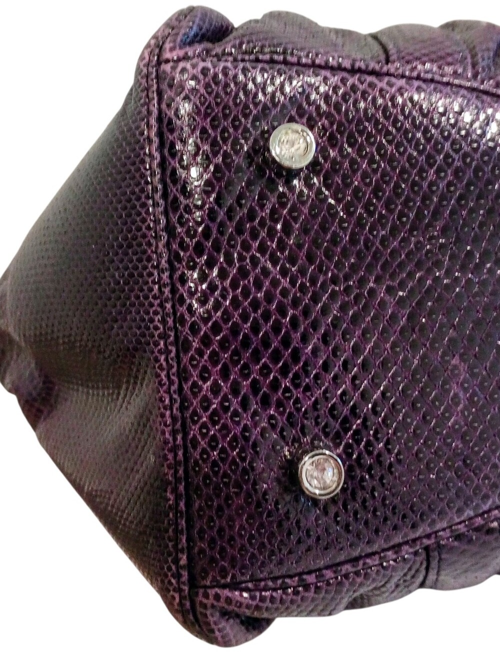 Judith Lieber Vintage Exotic Pleated Snakeskin Top Handle Shoulder Bag - Picture 10 of 16